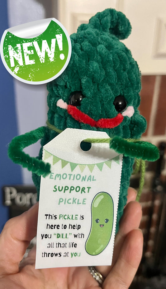 Emotional Support pickle - plushie