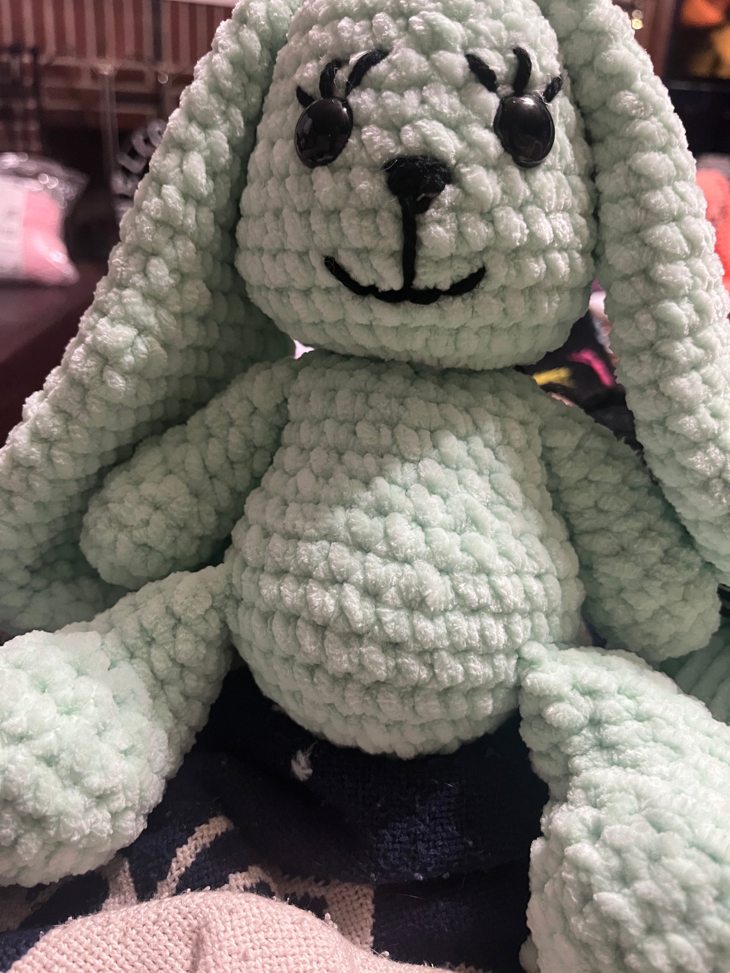 Crocheted plushie bunnies